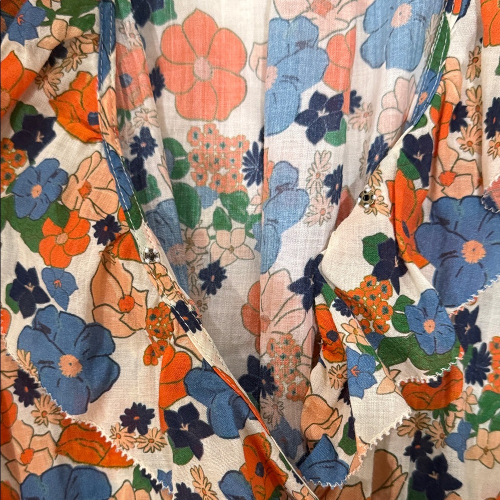 Trovata - Birds of Paradis Floral Ruffle Dress - Picture 3 of 5